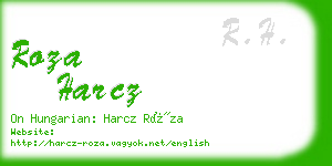 roza harcz business card